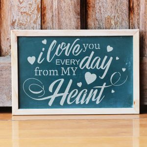 Love You Quote Stencil - Art and Wall Stencil - Image 5