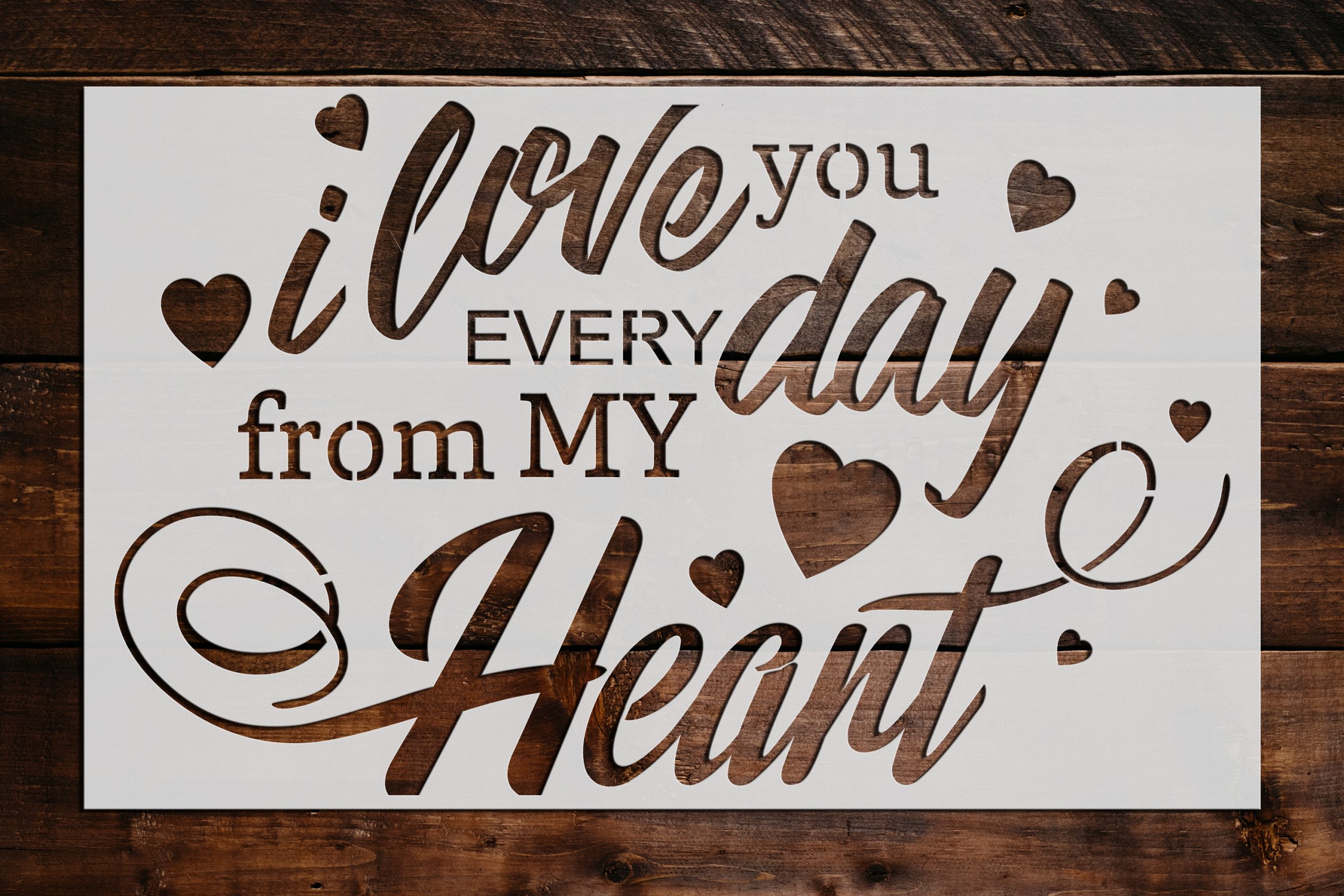 Love You Quote Stencil Art and Wall Stencil Stencil Giant