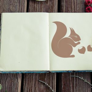 Squirrel Stencil - Art and Wall Stencil - Image 4