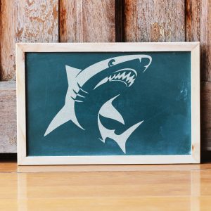 Shark Stencil - Art and Wall Stencil - Image 3