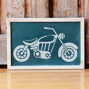 Motorcycle Stencil - Art and Wall Stencil - Image 3