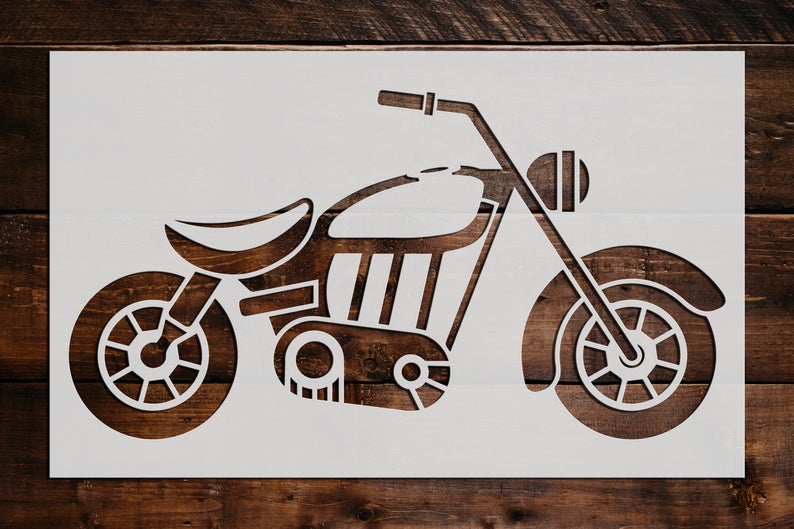 Motorcycle Stencil - Art and Wall Stencil - Stencil Giant