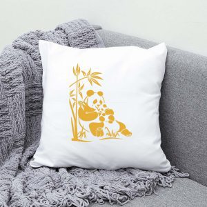 Panda and Baby, Bamboo Stencil - Art and Wall Stencil - Image 5