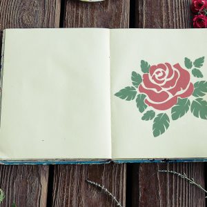 Rose Stencil - Art and Wall Stencil - Image 3