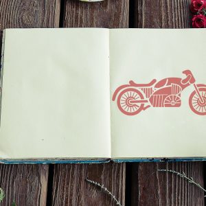 Motorcycle Stencil - Art and Wall Stencil - Image 4