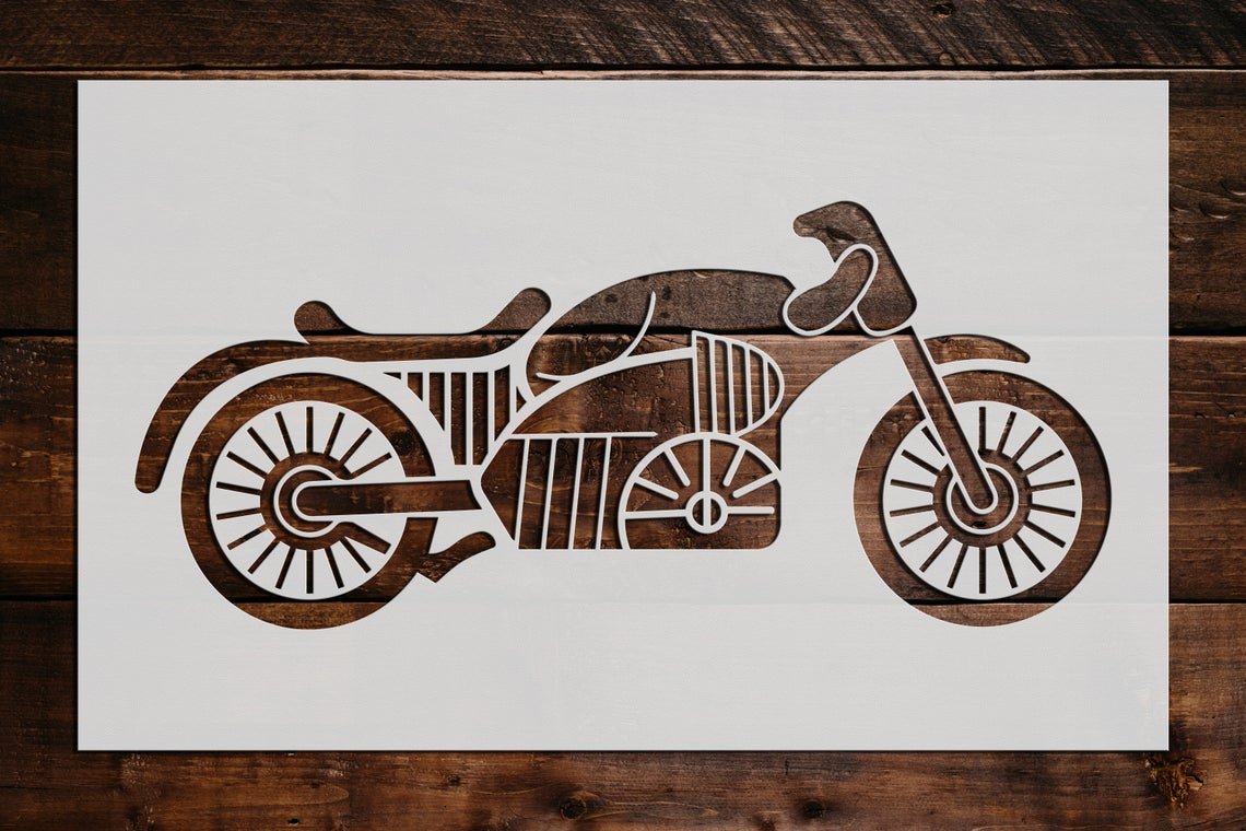 Motorcycle Stencil Art And Wall Stencil Stencil Giant   205 