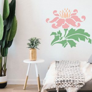 Flower and Leaves Stencil - Art and Wall Stencil - Image 3