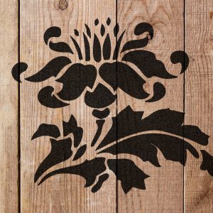 Flower and Leaves Stencil - Art and Wall Stencil - Image 5