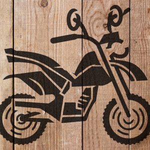 Motorcycle, Motorbike Stencil - Art and Wall Stencil - Image 3