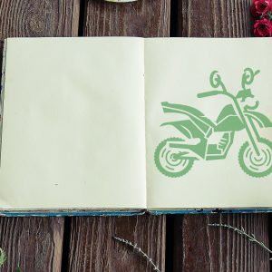 Motorcycle, Motorbike Stencil - Art and Wall Stencil - Image 4