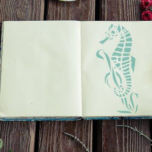 Seahorse Stencil - Art and Wall Stencil - Image 3