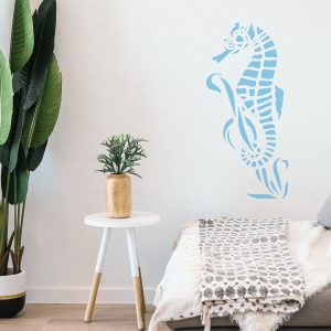 Seahorse Stencil - Art and Wall Stencil - Image 4