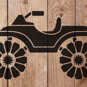 Four Wheeler ATV Stencil - Art and Wall Stencil - Image 4