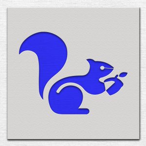 Squirrel Stencil - Art and Wall Stencil - Image 3
