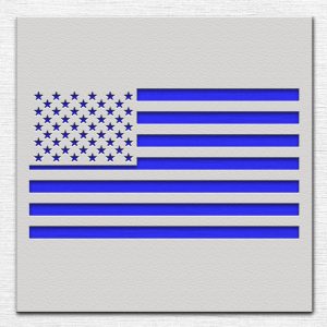 American Flag Stencil - Art and Wall Stencil - Image 4