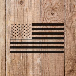 American Flag Stencil - Art and Wall Stencil - Image 5