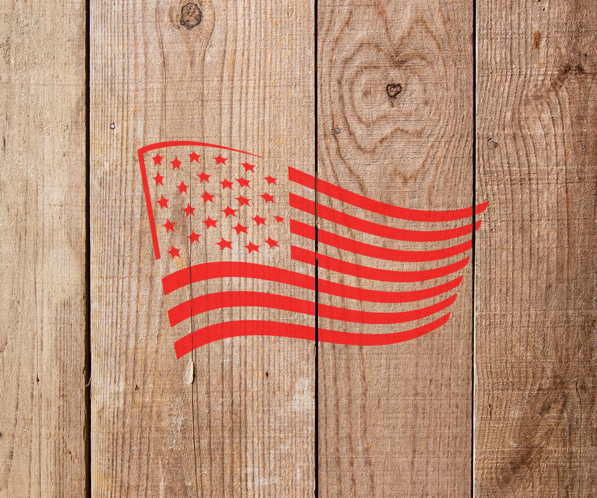 American Flag Stencil Art and Wall Stencil Stencil Giant