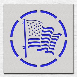 American Flag Stencil - Art and Wall Stencil - Image 4