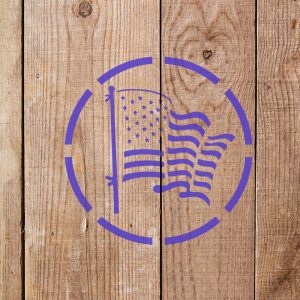 American Flag Stencil - Art and Wall Stencil - Image 5