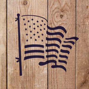 American Flag Stencil - Art and Wall Stencil - Image 5