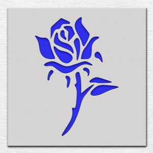 Rose Stencil - Art and Wall Stencil - Image 3