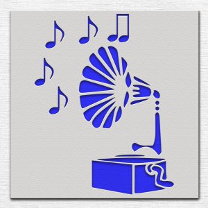 Gramophone Stencil - Art and Wall Stencil - Image 4