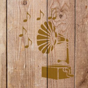 Gramophone Stencil - Art and Wall Stencil - Image 5