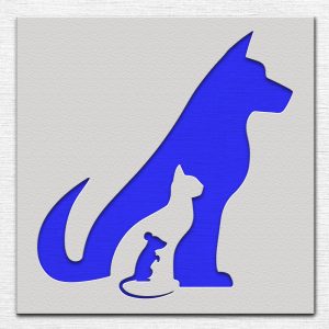 Dog, Cat and Mouse Stencil - Art and Wall Stencil - Image 3