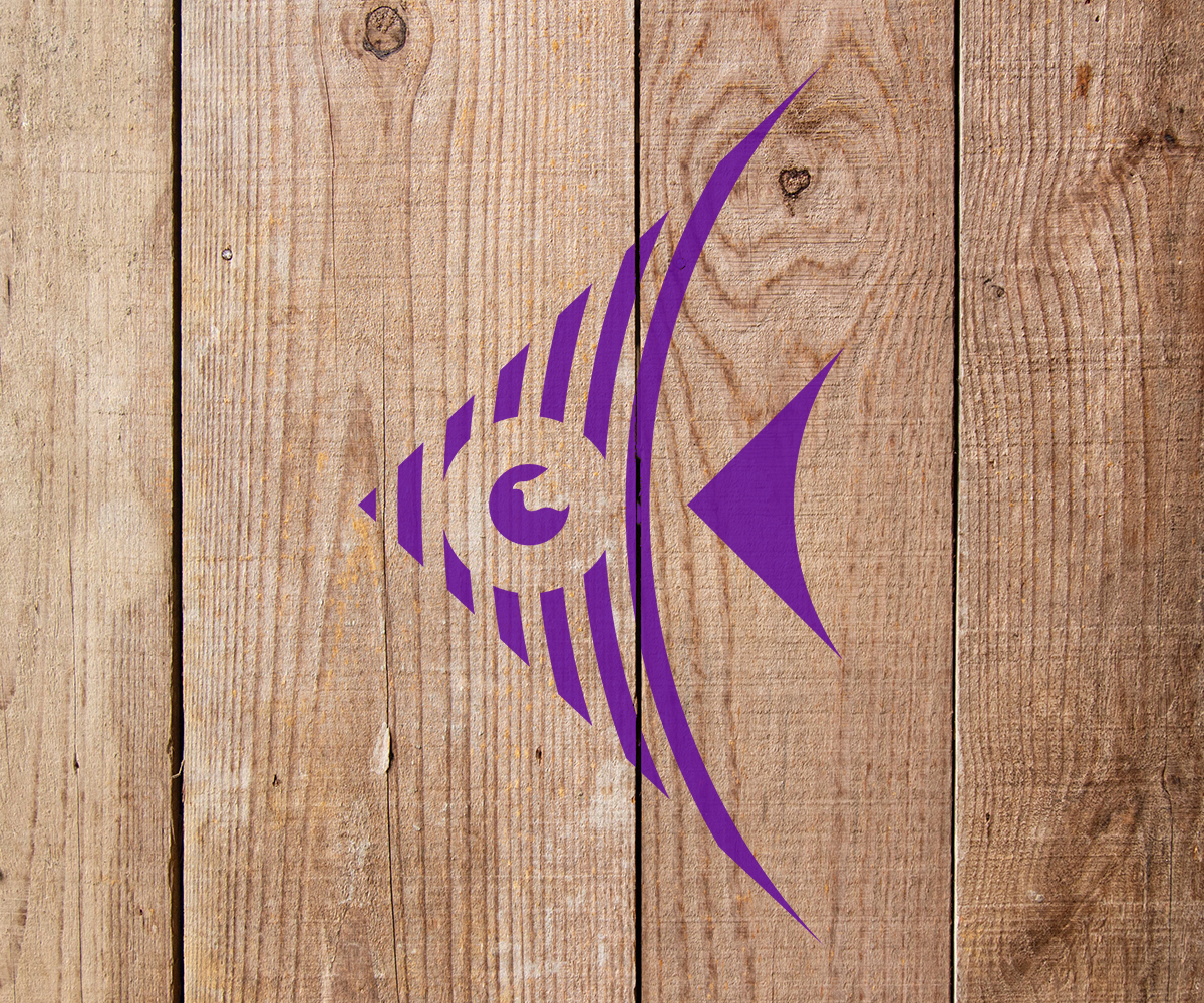 Angel Fish Stencil - Art and Wall Stencil - Stencil Giant