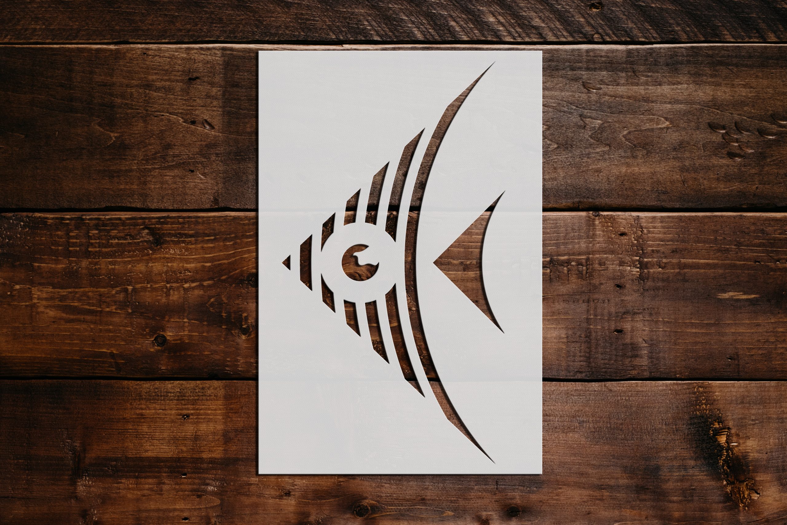 Angel Fish Stencil - Art and Wall Stencil - Stencil Giant