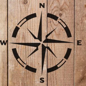 Nautical Compass Stencil - Art and Wall Stencil - Image 5