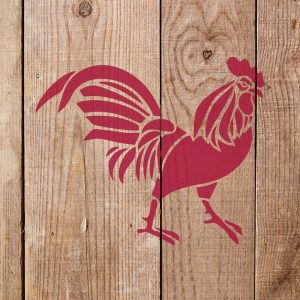 Rooster Stencil - Art and Wall Stencil - Image 4