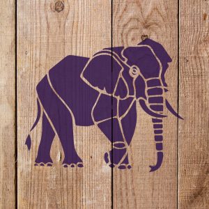 Elephant Stencil - Art and Wall Stencil - Image 4