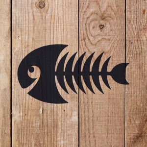 Fish Bones Stencil - Art and Wall Stencil - Image 4