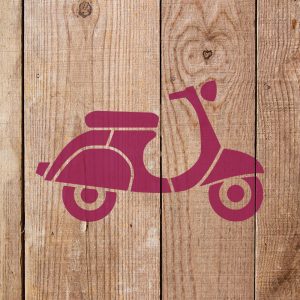 Scooter Stencil - Art and Wall Stencil - Image 3