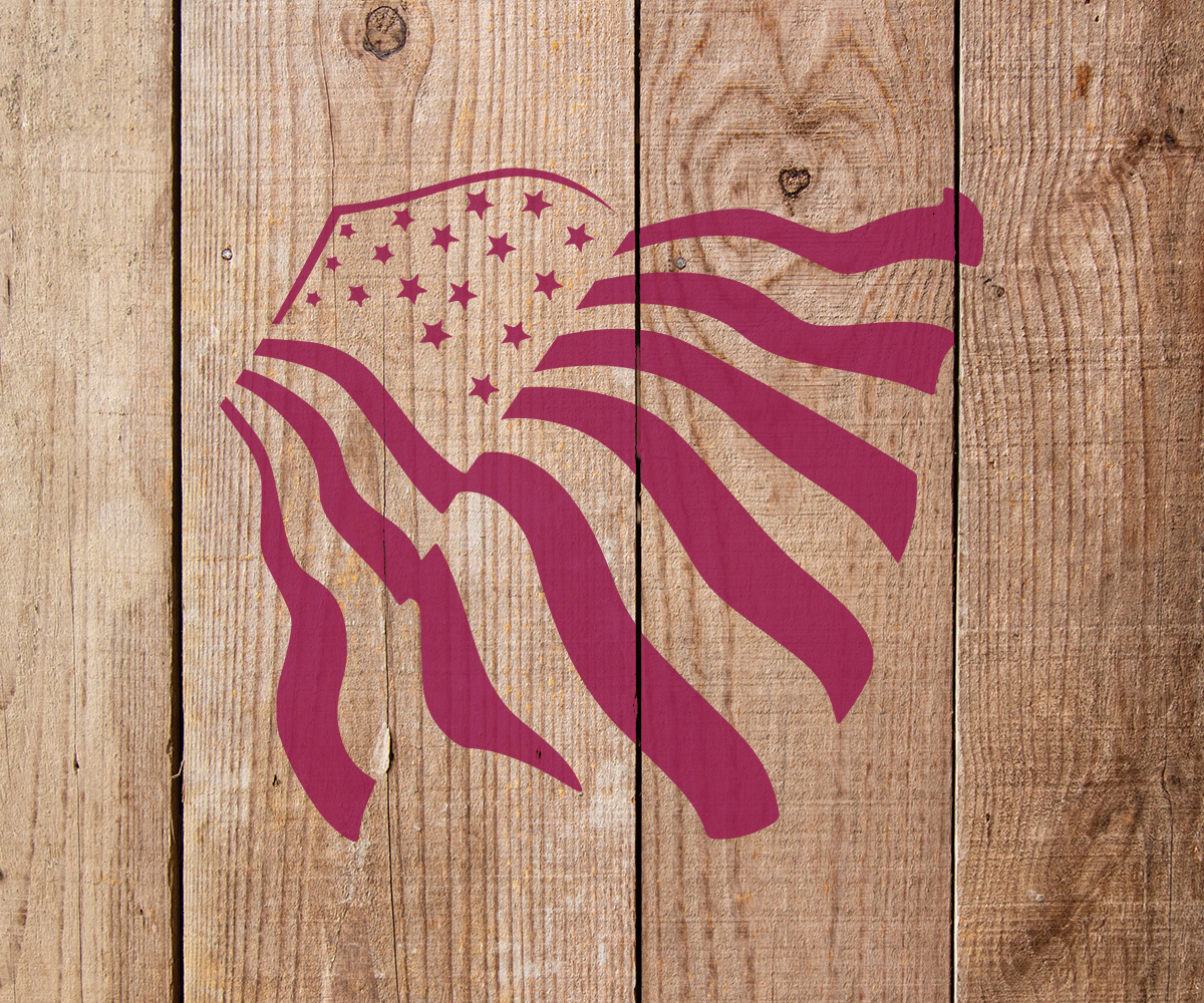 American Flag Stencil - Art and Wall Stencil - Stencil Giant