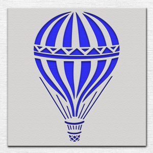 Hot Air Balloon Stencil - Art and Wall Stencil - Image 3