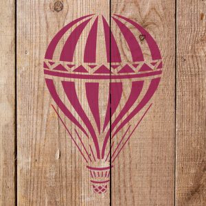 Hot Air Balloon Stencil - Art and Wall Stencil - Image 4