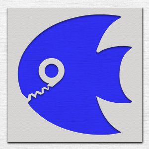 Fish Stencil - Art and Wall Stencil - Image 3