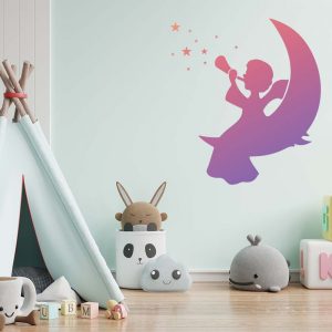 Crescent Moon and Star Stencil - bakeartstencils