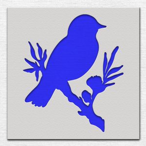 Bird on a Branch Stencil - Art and Wall Stencil - Image 3