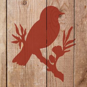 Bird on a Branch Stencil - Art and Wall Stencil - Image 4