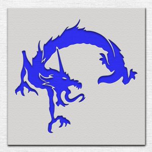 Dragon Stencil - Art and Wall Stencil - Image 3