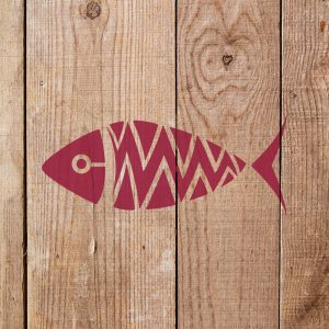 Fish Stencil - Art and Wall Stencil - Image 4