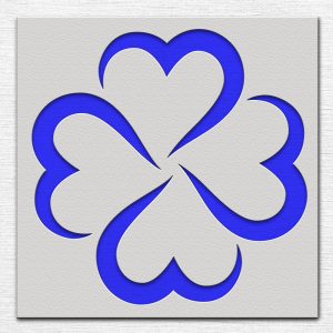 Four Leaf Clover Stencil - Art and Wall Stencil - Image 3