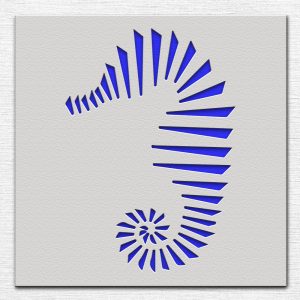 Seahorse Stencil - Art and Wall Stencil - Image 3