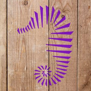Seahorse Stencil - Art and Wall Stencil - Image 4