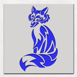 Fox Stencil - Art and Wall Stencil - Image 5