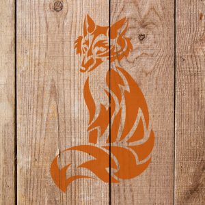 Fox Stencil - Art and Wall Stencil - Image 4