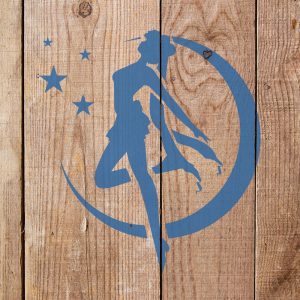 Sailor Moon Stencil - Art and Wall Stencil - Image 5